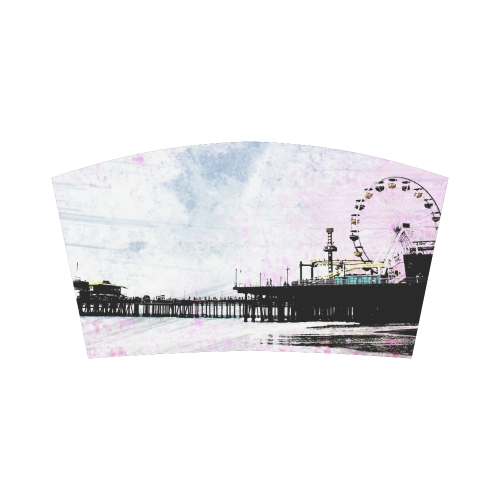 Pink Grunge Santa Monica Pier Bandeau Top
