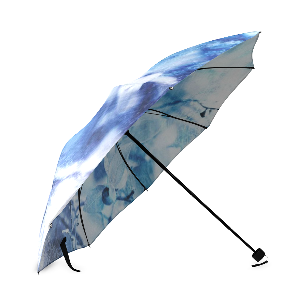 Blueberry Blues Foldable Umbrella (Model U01)