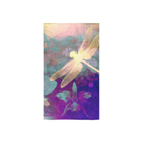 Dragonflies and Orchids Custom Towel 16"x28"