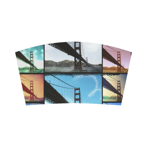 Golden Gate Bridge Collage Bandeau Top