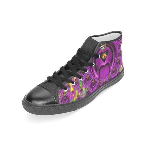 love for the fruit and stars in the Milky Way Women's Classic High Top Canvas Shoes (Model 017)