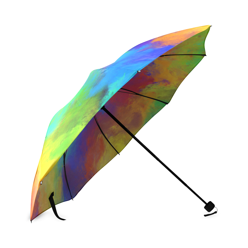 Rainbow Oil Painting Foldable Umbrella (Model U01)