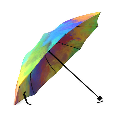 Rainbow Oil Painting Foldable Umbrella (Model U01)