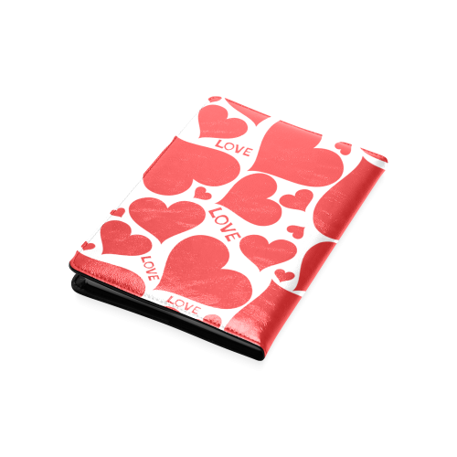 Red Hearts and Love Custom NoteBook A5