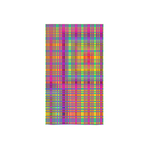 Rainbow Tartan Custom Towel 16"x28"
