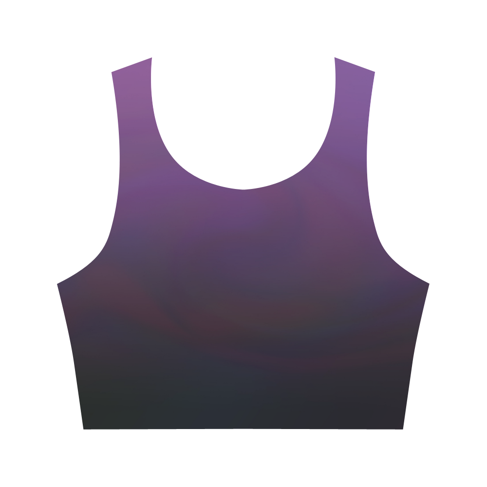 Purple gradient ii VAS2 Women's Crop Top (Model T42)