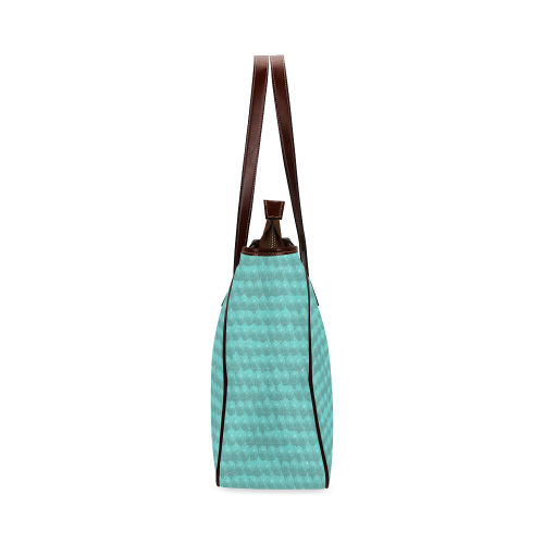 funny sparkling bubble wrap,aqua Classic Tote Bag (Model 1644)