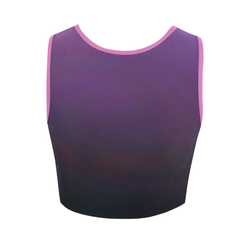 Purple gradient ii VAS2 Women's Crop Top (Model T42)