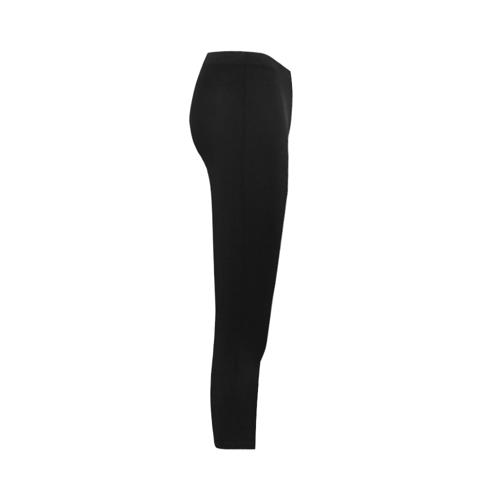 Black And White Capri Legging (Model L02) | ID: D285507