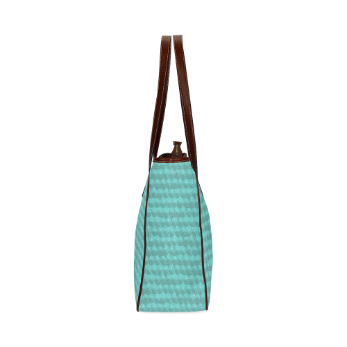 funny sparkling bubble wrap,aqua Classic Tote Bag (Model 1644)