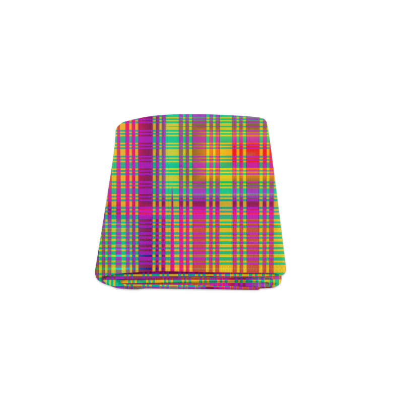 Rainbow Tartan Blanket 50"x60"