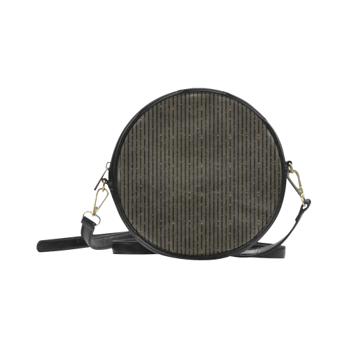 Sepia Stripe Round Sling Bag (Model 1647)