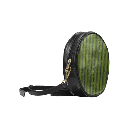 Green Stripe Round Sling Bag (Model 1647)