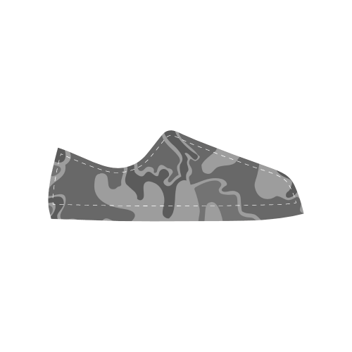 US m1948 ERDL camouflage gray Men's Classic Canvas Shoes (Model 018)