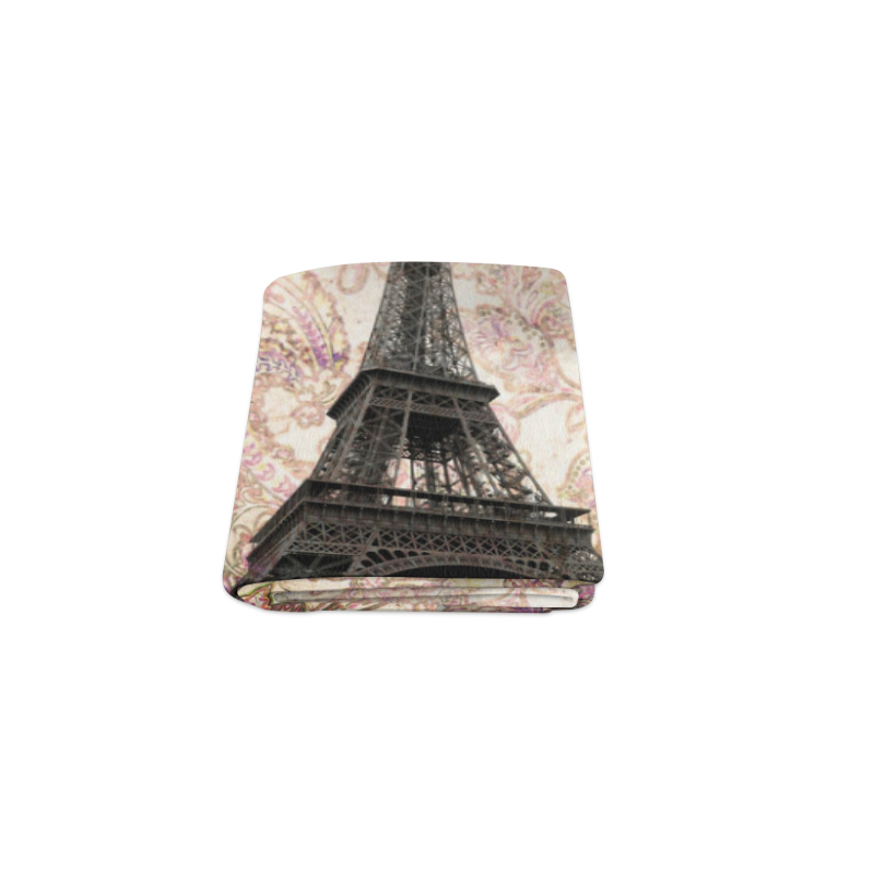 Floral Eiffel Tower Blanket 40"x50"