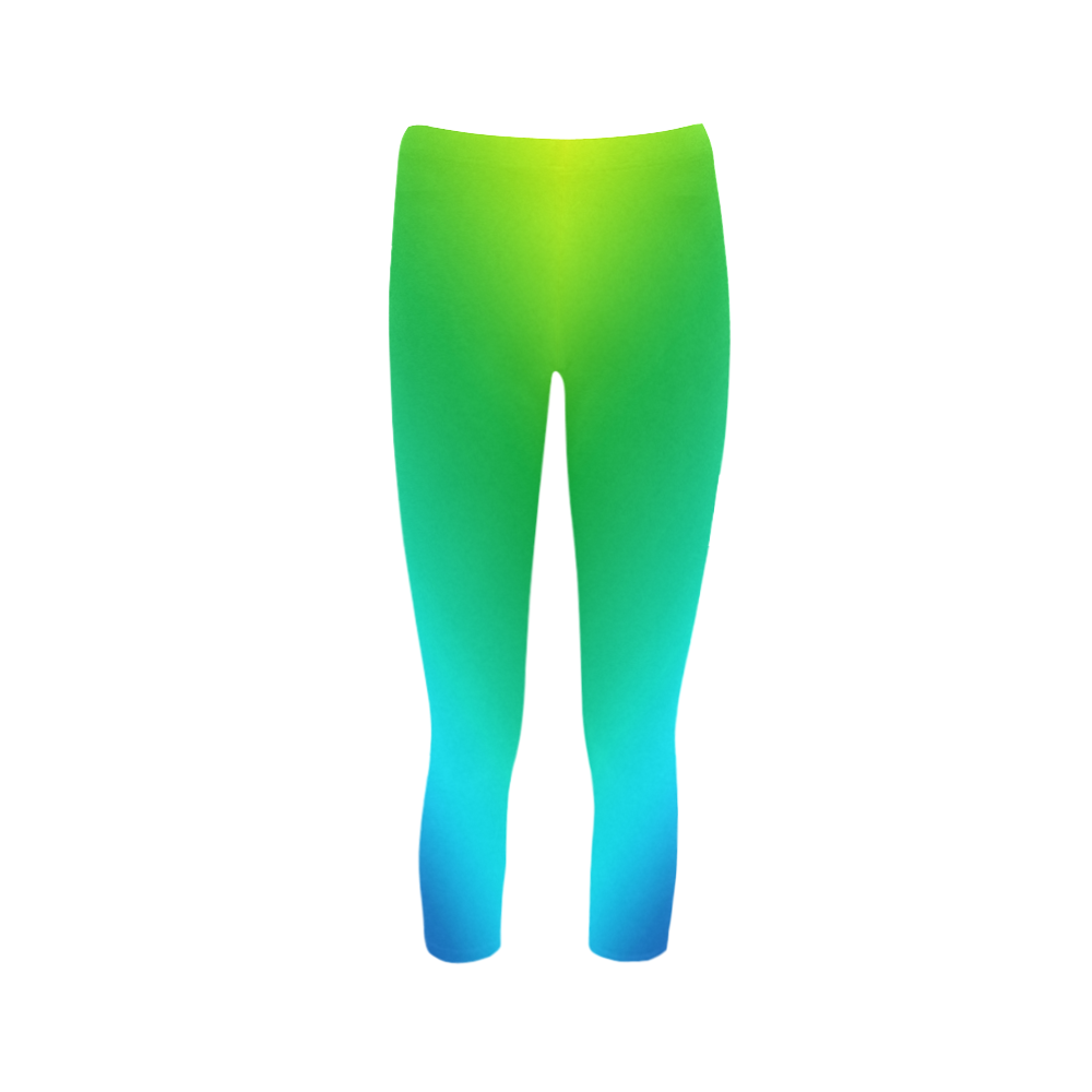Green Gradient VAS2 Capri Legging (Model L02)