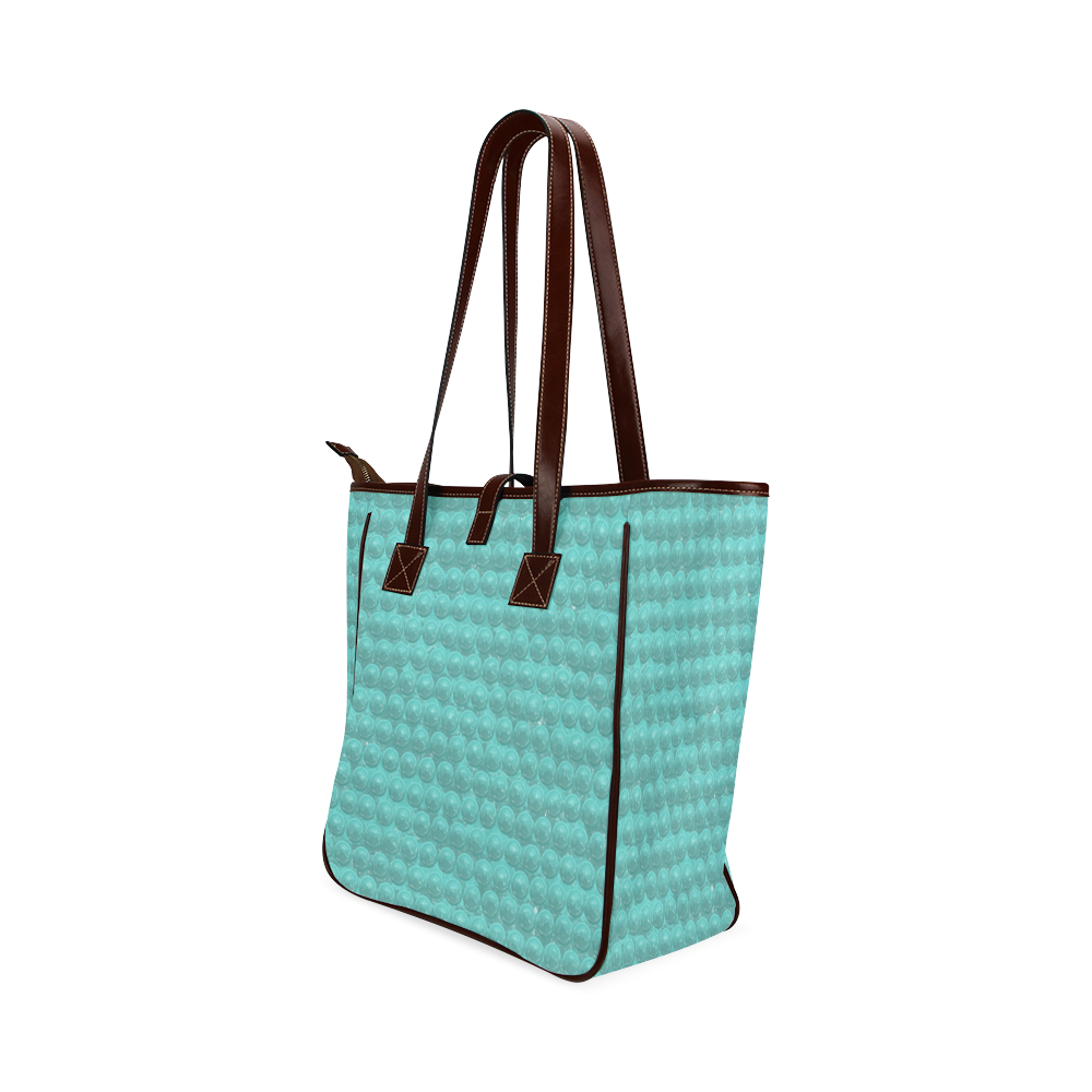 funny sparkling bubble wrap,aqua Classic Tote Bag (Model 1644)