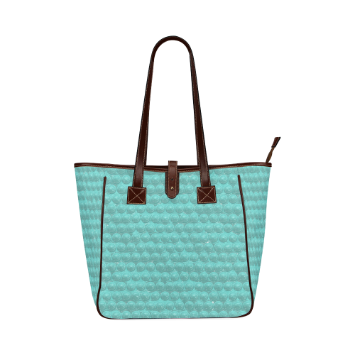 funny sparkling bubble wrap,aqua Classic Tote Bag (Model 1644)