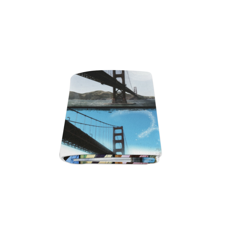 Golden Gate Bridge Collage Blanket 40"x50"