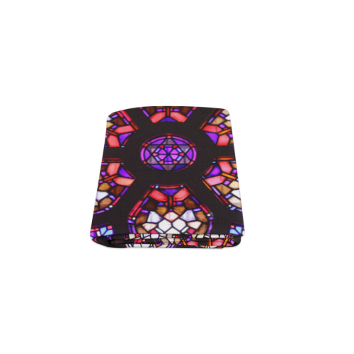 Purple Rosary Window Mandala Blanket 40"x50"