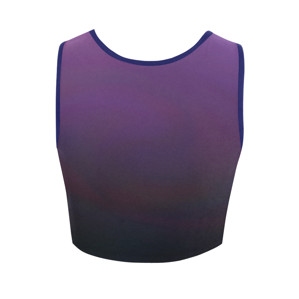 Purple gradient VAS2 Women's Crop Top (Model T42)