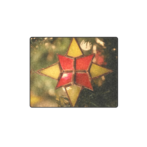 Vintage Christmas Star Ornament Blanket 40"x50"