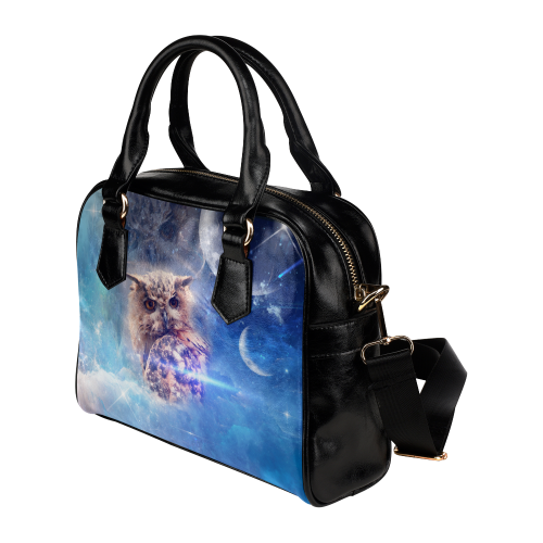 Owl in the universe Shoulder Handbag (Model 1634)