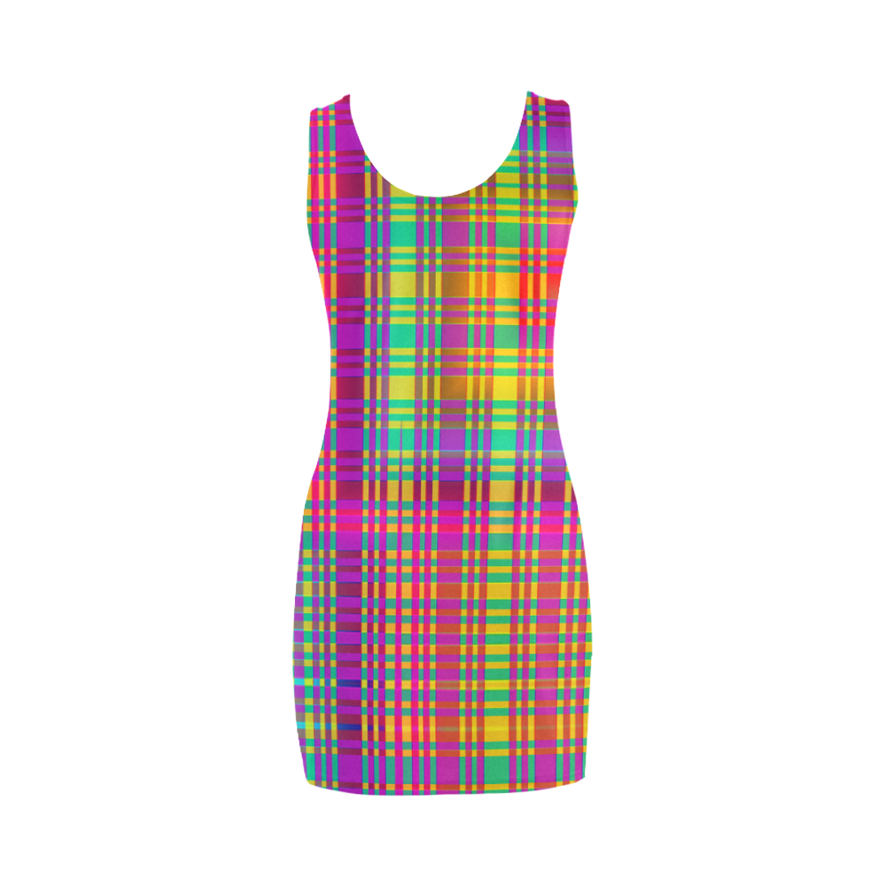 Rainbow Tartan Medea Vest Dress (Model D06)