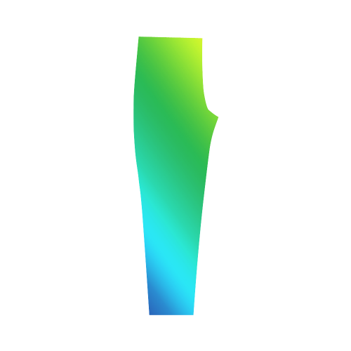 Green Gradient VAS2 Capri Legging (Model L02)