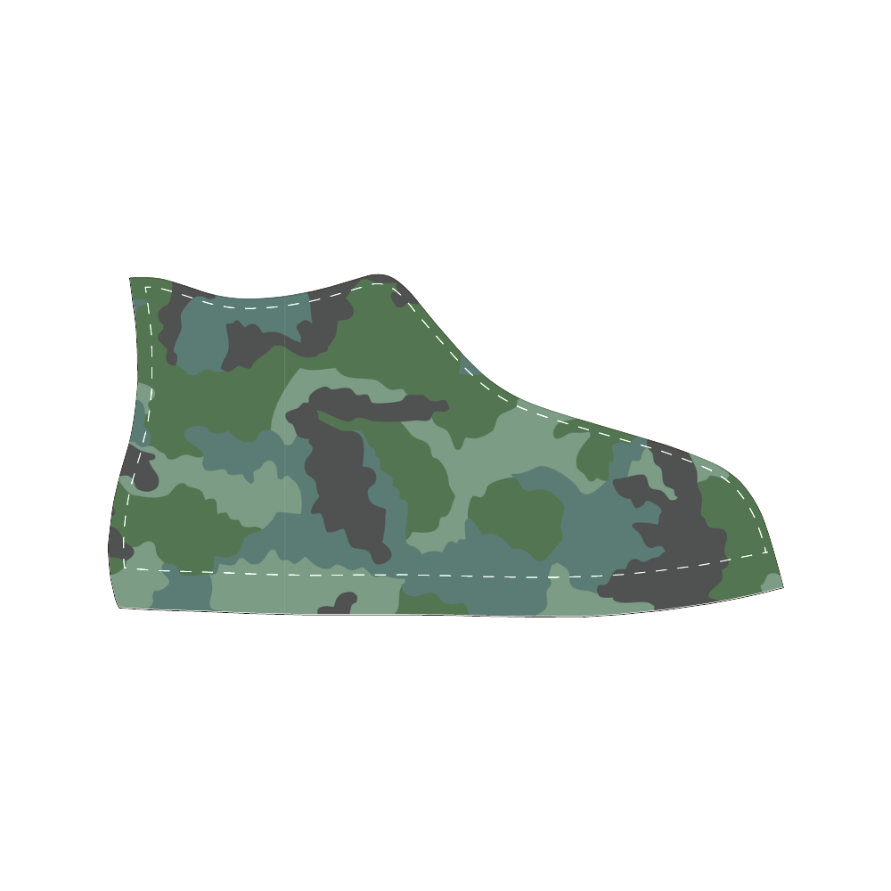 woodland camouflage pattern 2 Men’s Classic High Top Canvas Shoes (Model 017)