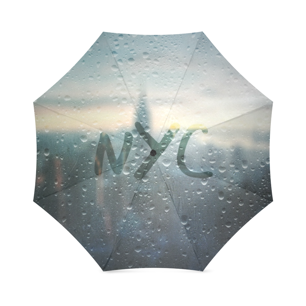 Rainy Day in NYC Foldable Umbrella (Model U01)