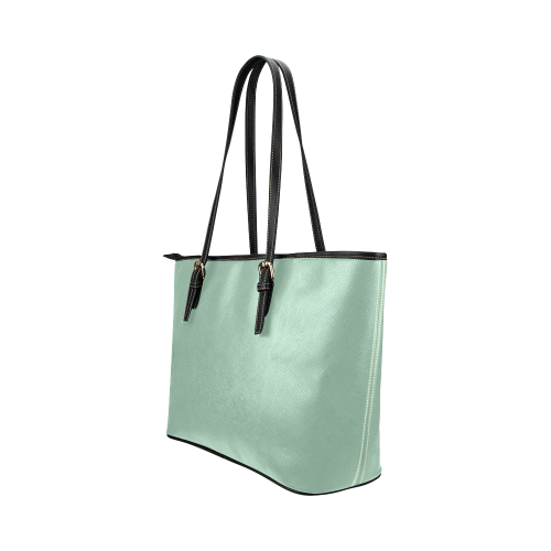 Grayed Jade Leather Tote Bag/Large (Model 1651)