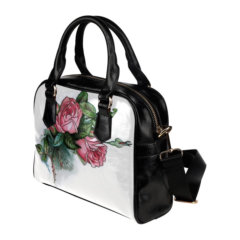 Roses Vintage Floral Shoulder Handbag (Model 1634)
