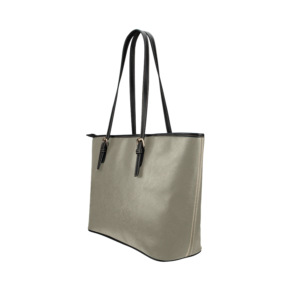 Desert Taupe Leather Tote Bag/Large (Model 1651)