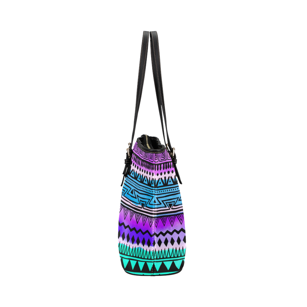 Pharmacy Pastel Print Pattern Leather Tote Bag