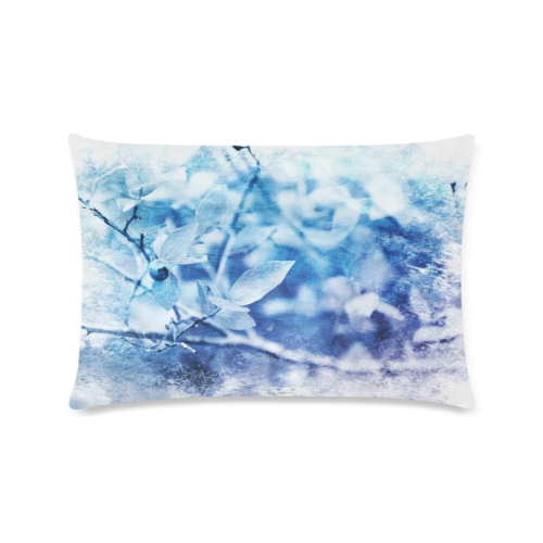 Blueberry Blues Custom Rectangle Pillow Case 16"x24" (one side)