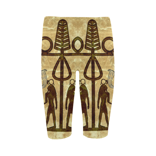 Egyptian sign Hestia Cropped Leggings (Model L03)