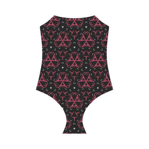 funny doodle pattern 03B Strap Swimsuit ( Model S05)