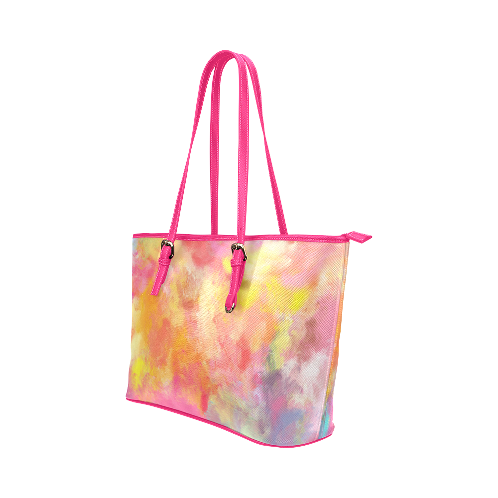 Summer Dreams Leather Tote Bag/Small (Model 1651)