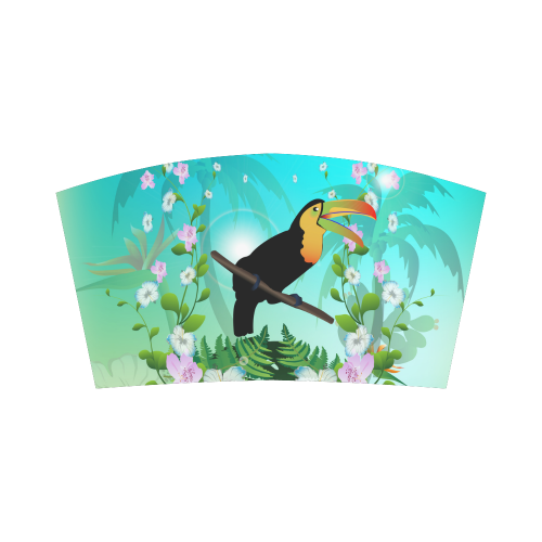 Cute toucan with flowers Bandeau Top