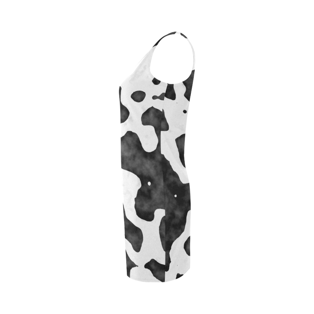 Black and white spots VAS2 Medea Vest Dress (Model D06)