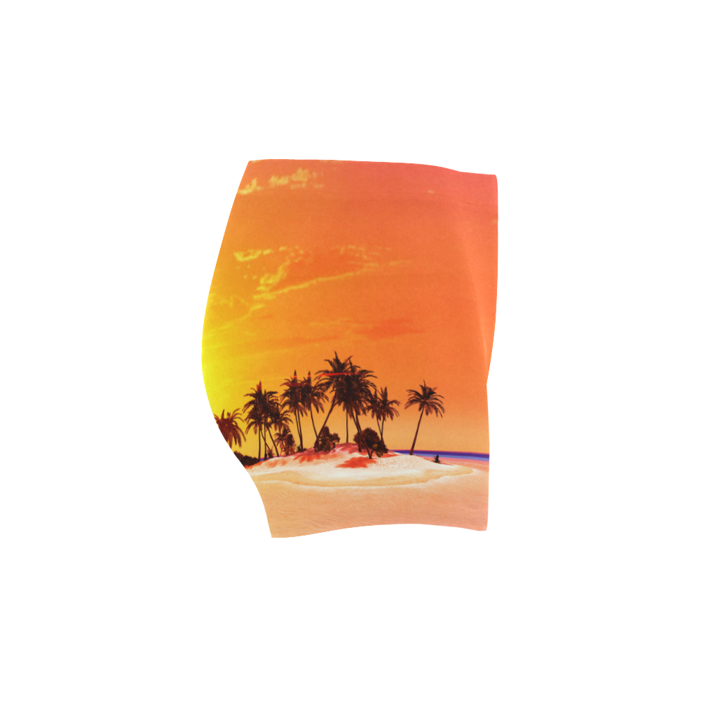 Wonderful sunset in soft colors Briseis Skinny Shorts (Model L04)