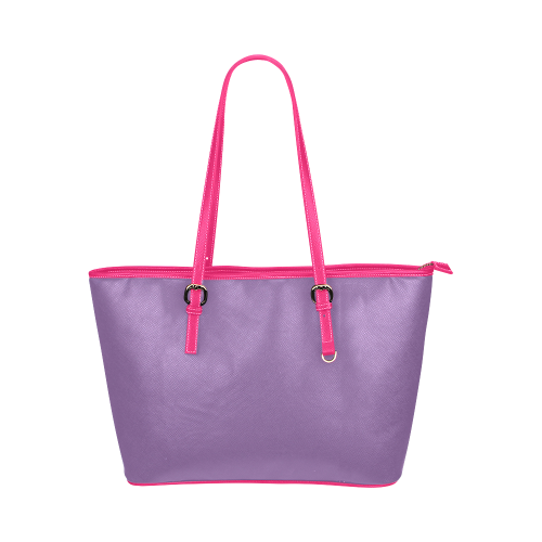 Amethyst Orchid Leather Tote Bag/Large (Model 1651)