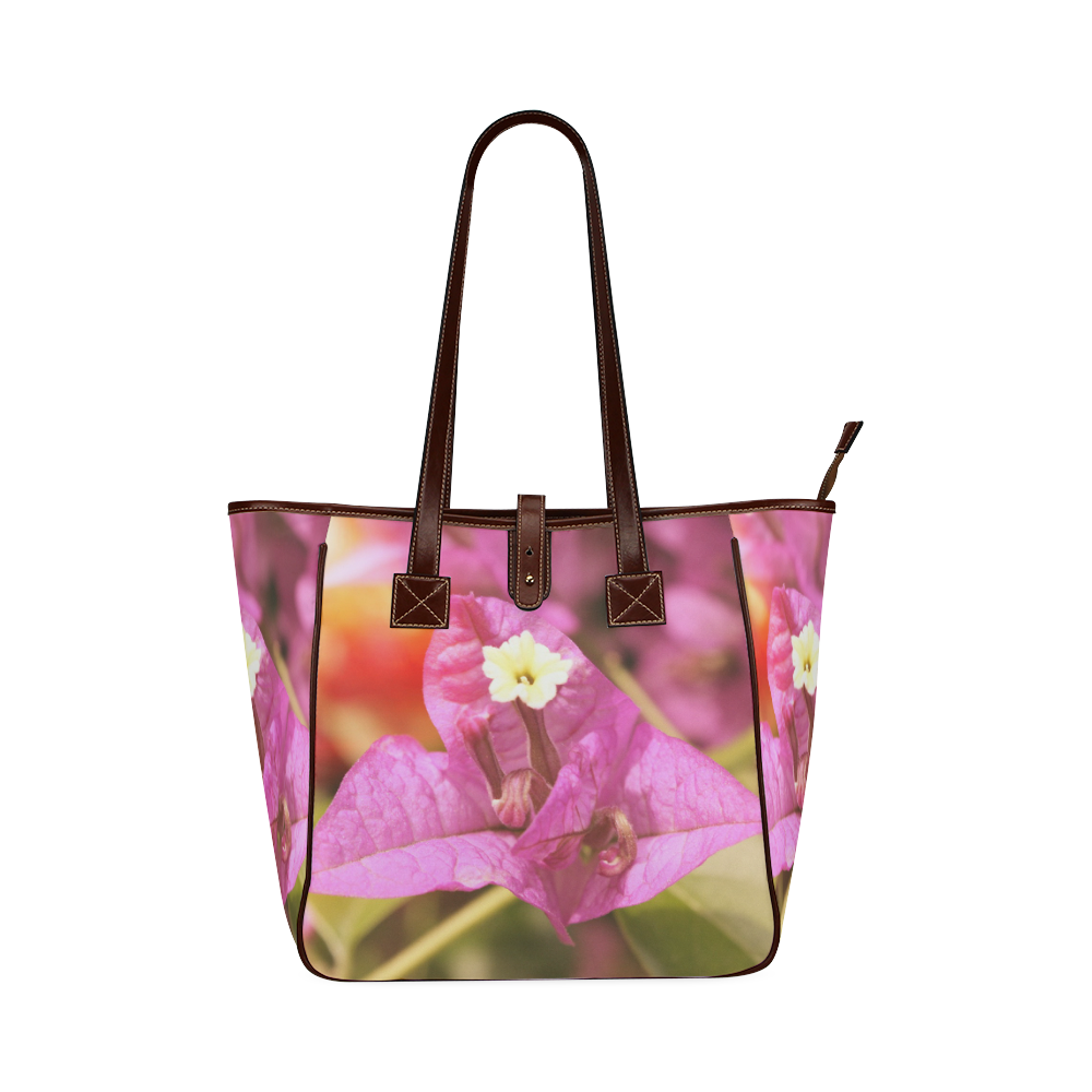 Pink Bougainvillea Classic Tote Bag (Model 1644)