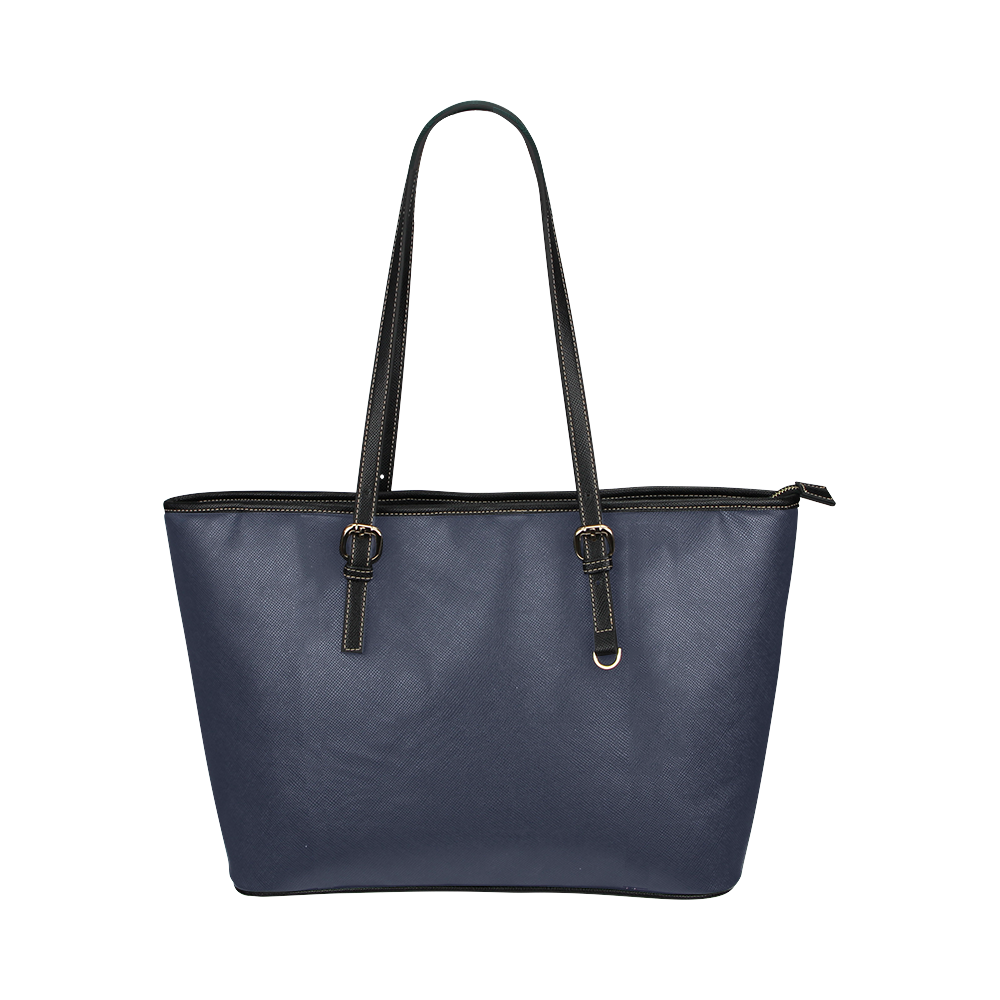 Peacoat Leather Tote Bag/Large (Model 1651)
