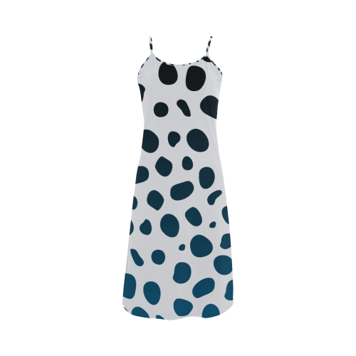 White Leopard Alcestis Slip Dress (Model D05)