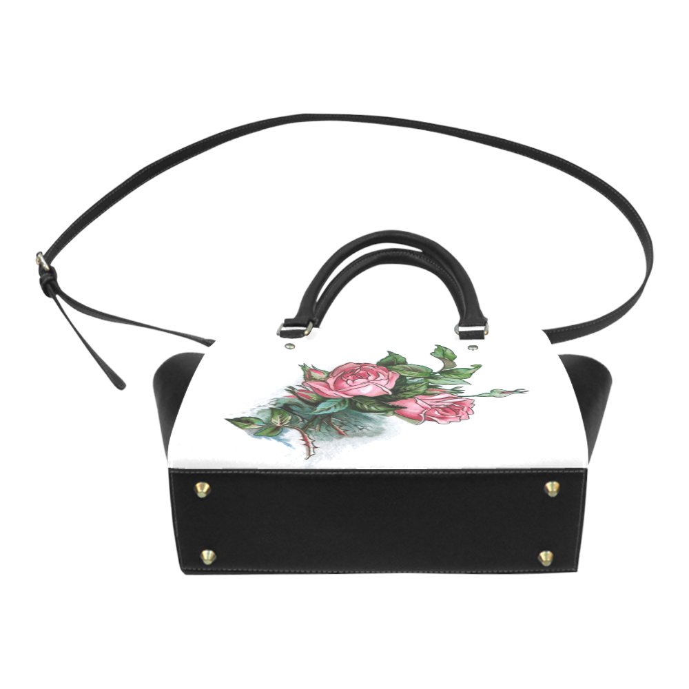 Roses Vintage Floral Classic Shoulder Handbag (Model 1653)