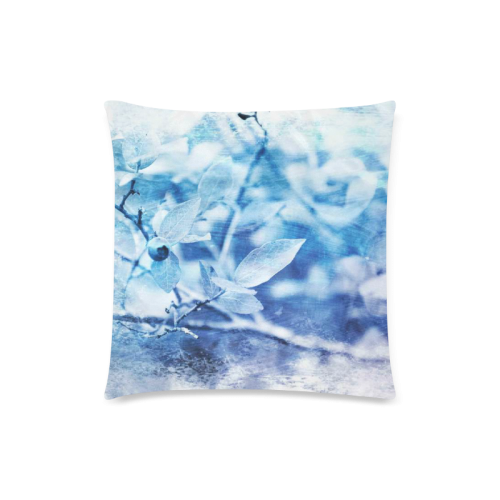 Blueberry Blues Custom Zippered Pillow Case 18"x18" (one side)
