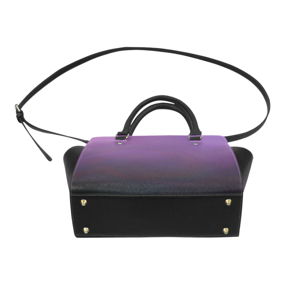 Purple gradient VAS2 Classic Shoulder Handbag (Model 1653)
