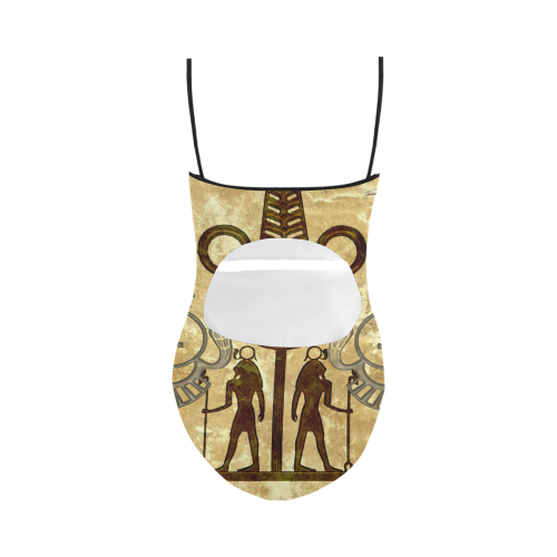 Egyptian sign Strap Swimsuit ( Model S05)